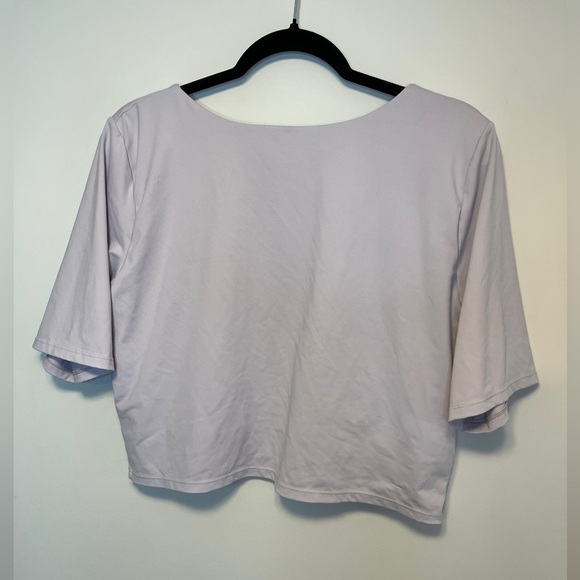 Blackmilk | Matte Black Short Sleeve Crop Top | Lavender Sz XXL - Picture 11 of 11